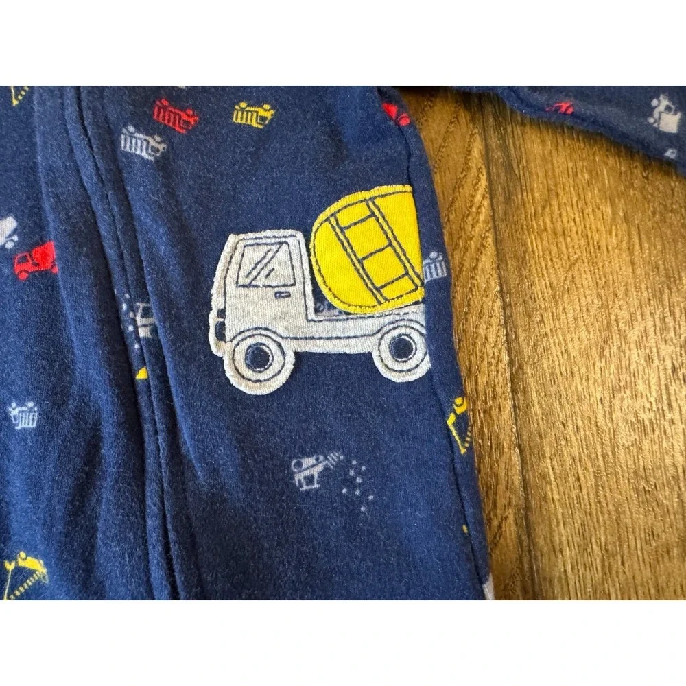 Carters Sleeper‎ Boy Preemie Outfit Romper Truck Cement Mixer Construction